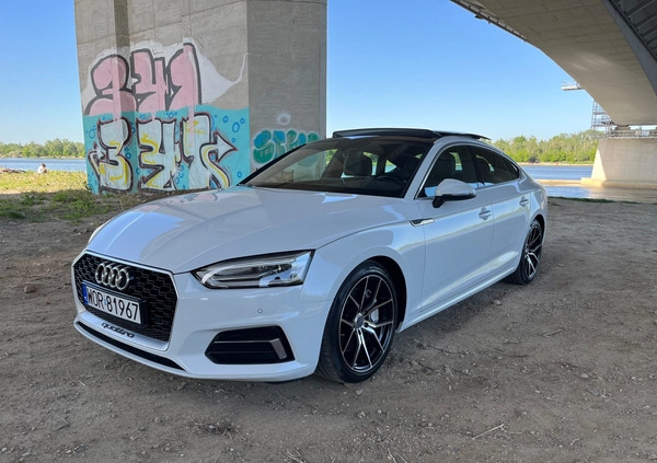 Audi A5 cena 118000 przebieg: 67000, rok produkcji 2018 z Warszawa małe 781